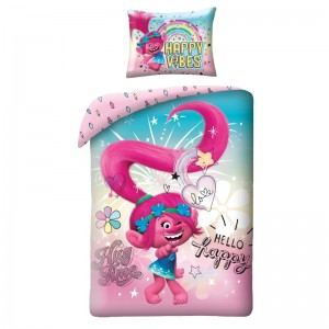 Lenjerie de pat copii Cotton Trolls TM-300BL