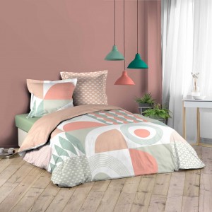 Lenjerie de pat din bumbac, Gemma Roz, 240 x 260 cm