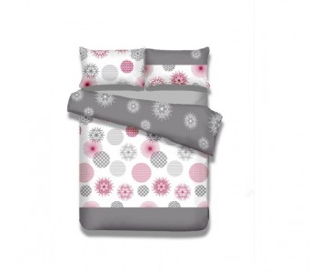 Lenjerie de pat din flanel Snuggy Flakes Multicolour