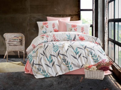 Lenjerie de pat Ranforce Alfonso V1 Multicolor-2 pers-200 x 220 cm