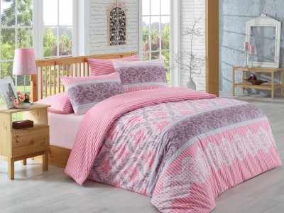 Lenjerie de pat Ranforce Irene V2 Fuchsia