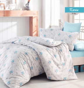 Lenjerie de pat Ranforce Karin Blue