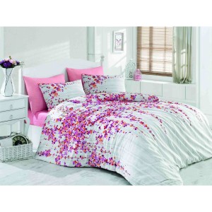 Lenjerie de pat Ranforce Time Pink V1 Pink