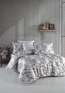 Lenjerie de pat din bumbac, Risus Multicolor, 200 x 220 cm