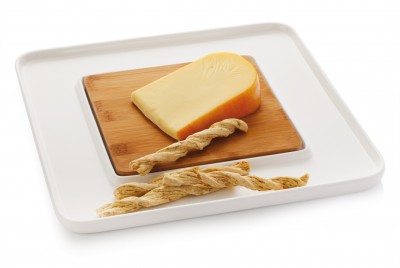 Set 2 Platouri, White Basics Bamboo, 32 cm