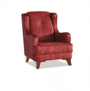 Fotoliu fix tapitat cu stofa Lima Red K3, l87xA78xH97 cm