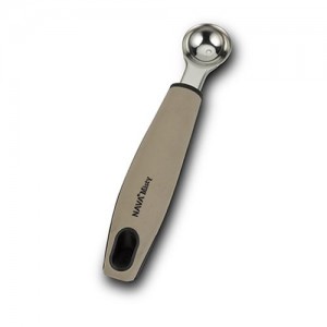 Lingura pentru decorat fructe Misty Gri, 18 x 3,2 cm