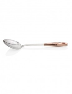 Lingura pentru servit din otel inoxidabil, Rose Gold, 34 cm
