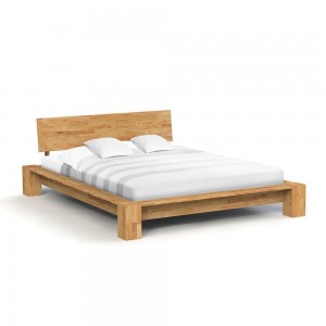 Pat din lemn masiv de stejar James Low natural