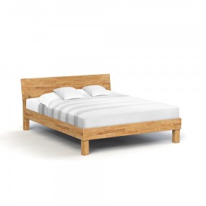 Pat din lemn masiv de stejar Bingo natural