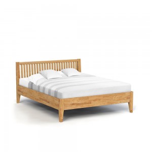 Pat din lemn masiv de stejar Odys 1 natural