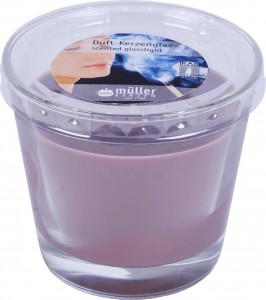 Lumanare parfumata in pahar Antitabac Gri, Ø8xH9 cm