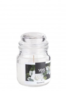 Lumanare parfumata Jug Alb, Ø6xH8 cm