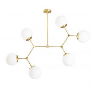 Lustra Damar 6327 Tall Alb / Auriu