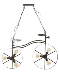 Lustra din metal Bicicletta Negru / Cupru