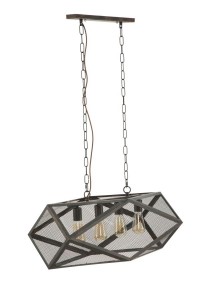 Lustra din metal Cage Negru