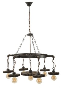 Lustra din metal Ingranaggio 7 Negru