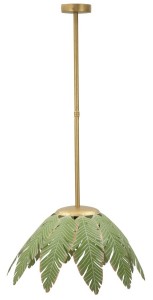 Lustra din metal Leaf Verde / Auriu