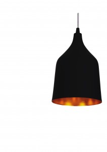 Lustra Fabio L Negru / Auriu, AZ0301