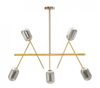 Lustra Glam Galaxy Auriu / Fumuriu