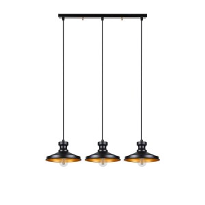 Lustra Hisar Trio Line Negru