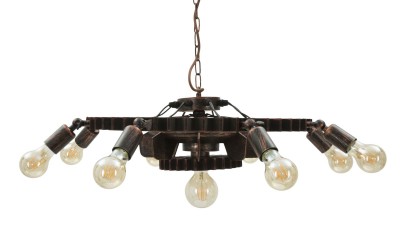 Lustra din metal Ingranaggio 9 Negru / Cupru