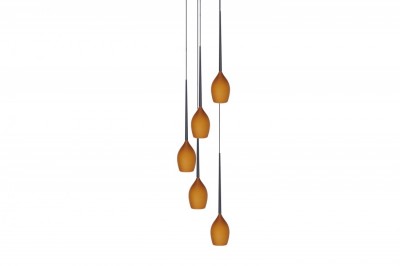 Lustra Izza 5 Amber, AZ1231