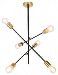 Lustra Lanny 2104 Negru / Auriu