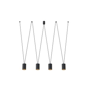 Lustra More Tone IV Negru