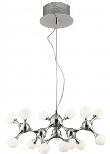 Lustra Neurono 15 Alb / Crom, AZ0107