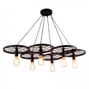 Lustra Ranch 6 Negru, AZ1650