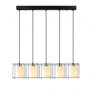 Lustra Swank 702-5S1 Negru / Alb