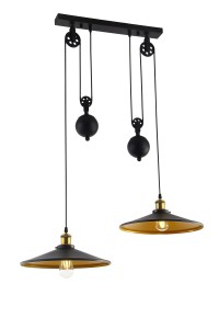 Lustra Sweden 2 Mirror Negru, AZ2476