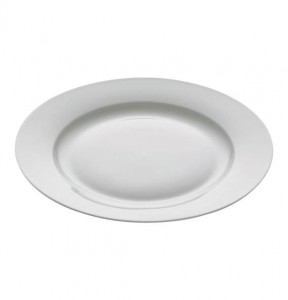 Set 12 Farfurii Cashmere Plate Alb, Portelan, Ø19 cm