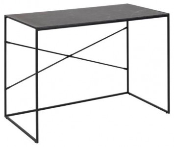 Masa de birou din pal si metal, Infinity Negru, L110xl55xH75 cm