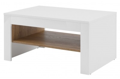 Masa de cafea din pal si MDF Belfort 41 Alb, L90xl60xH46 cm