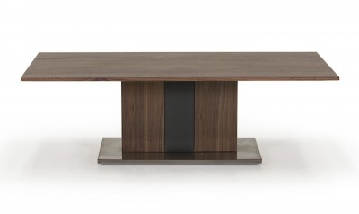 Masa de cafea din furnir Almara Walnut, L130xl70xH40 cm