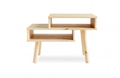 Masa de cafea din lemn de pin, Hako Nature, L65xl40xh45 cm