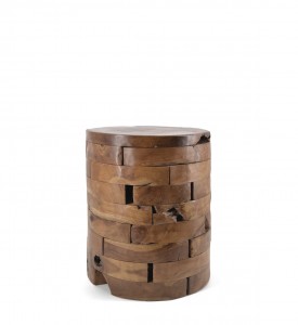 Masa de cafea din lemn Horizontal Nuc, Ø35xH45 cm