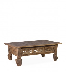 Masa de cafea din lemn reciclat, Marys Natural, L140xl98xH53 cm