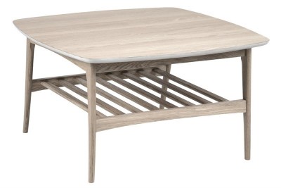 Masa de cafea, din lemn si furnir Woodstock Ivory, L80xl80xH45 cm