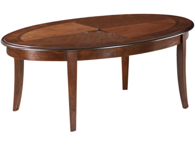 Masa de cafea din MDF si furnir Calanthe C Nuc, L120xl80xH45 cm