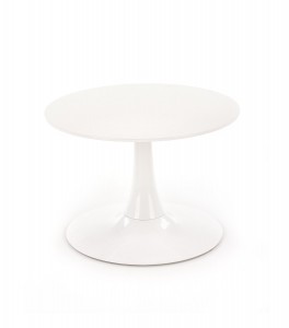 Masa de cafea din MDF si metal Sliamis White, Ø60xH41 cm