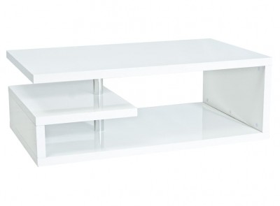 Masa de cafea, din MDF Tarlo Alb, L100xl60xH42 cm