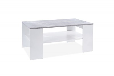 Masa de cafea, din pal Shawn Gri / Alb, L110xl65xH50 cm