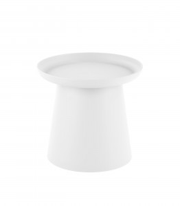 Masa de cafea din polipropilena, Aleksei Alb, Ø50xH46 cm