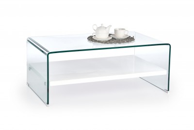 Masa de cafea din sticla si MDF Eliadora, L110xl60xh40 cm