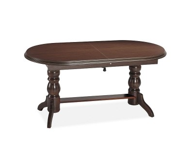 Masa de cafea extensibila din lemn si pal Danelle Nuc, L120-160xl70xH62-75 cm