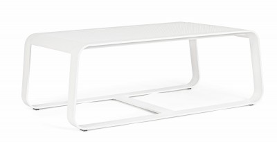 Masa de cafea pentru gradina / terasa, din aluminiu, Merrigan, L105xl62xH38 cm