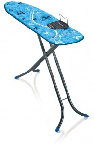 Masa de calcat cu cadru metalic, Air Board M Albastru / Antracit, L120xl38xH78-98 cm